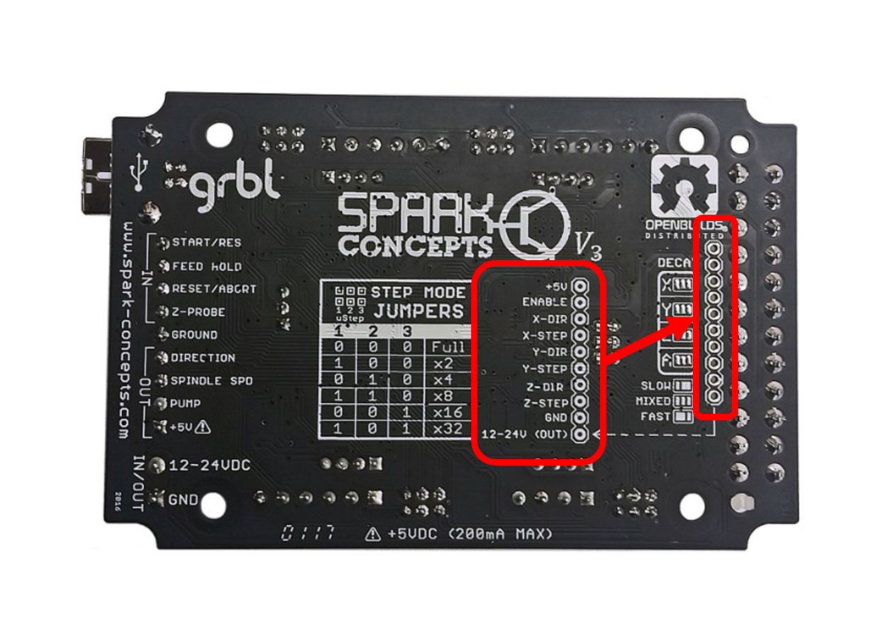 CNC xPRO V3 Solder Points